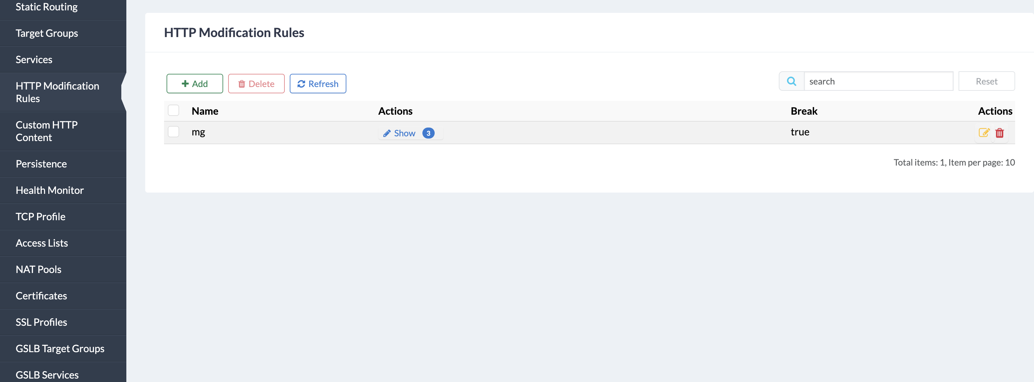 Adding Content Modification group