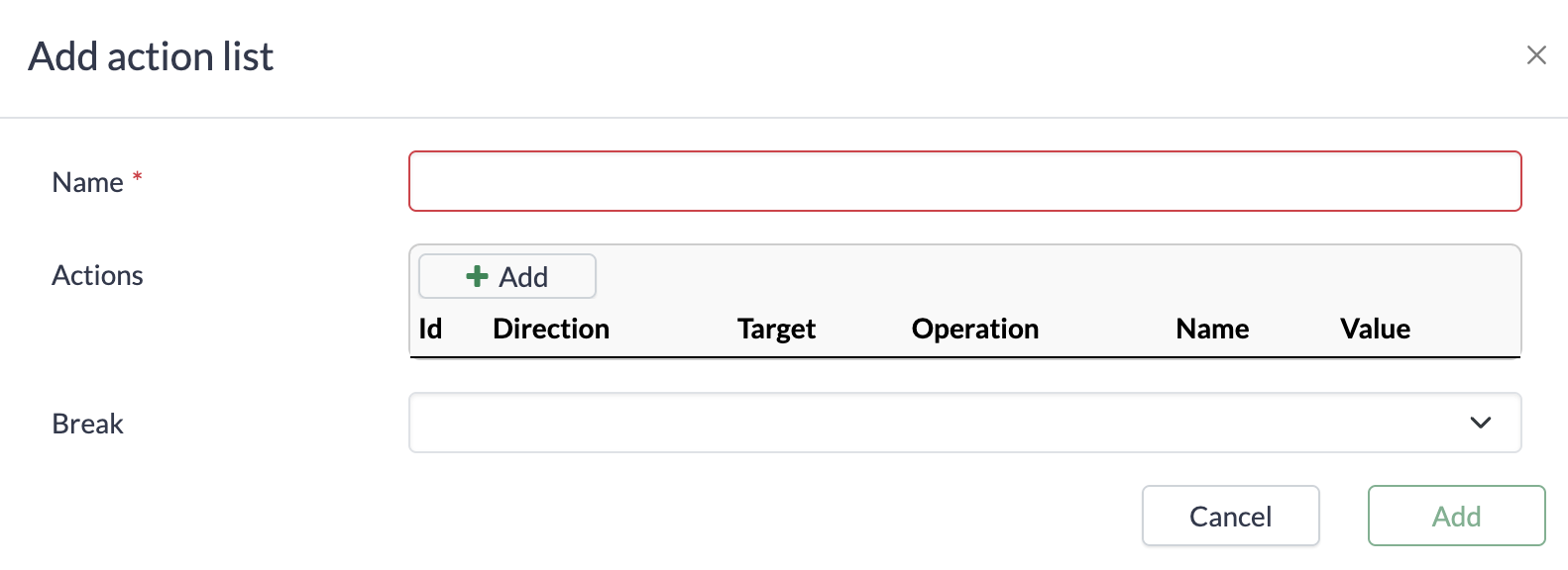 Adding Content Modification group